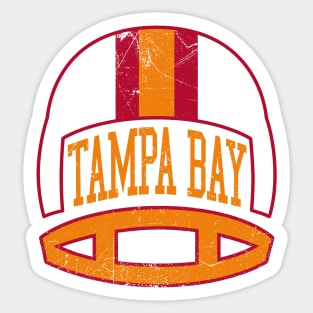 Tampa Bay Retro Helmet - White Sticker